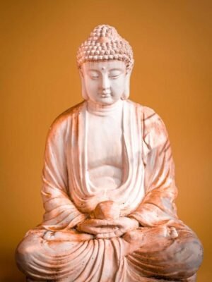 Pinkish Buddha Statue